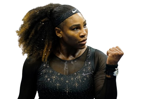 Serena Williams playing tennis